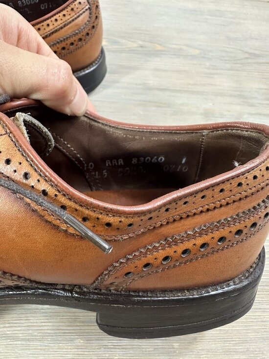 Allen Edmonds McAllister Leather Brogue Oxfords Dress Shoes Mens 10 Read